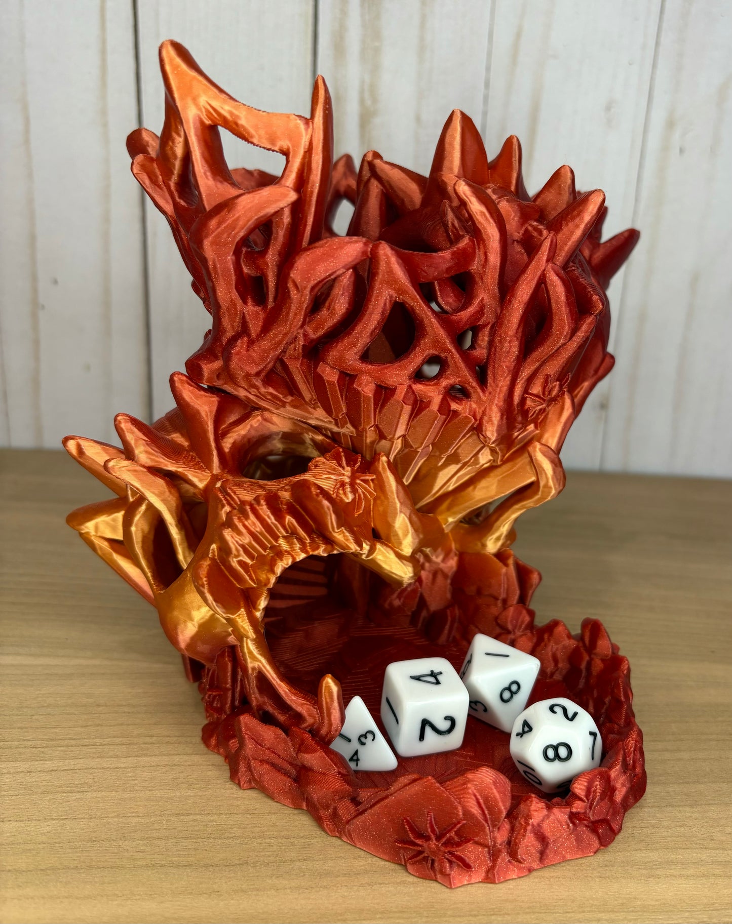 Orange/Red Skull Dice Tower