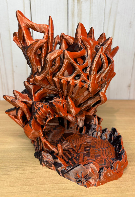 Orange/Black Skull Dice Tower