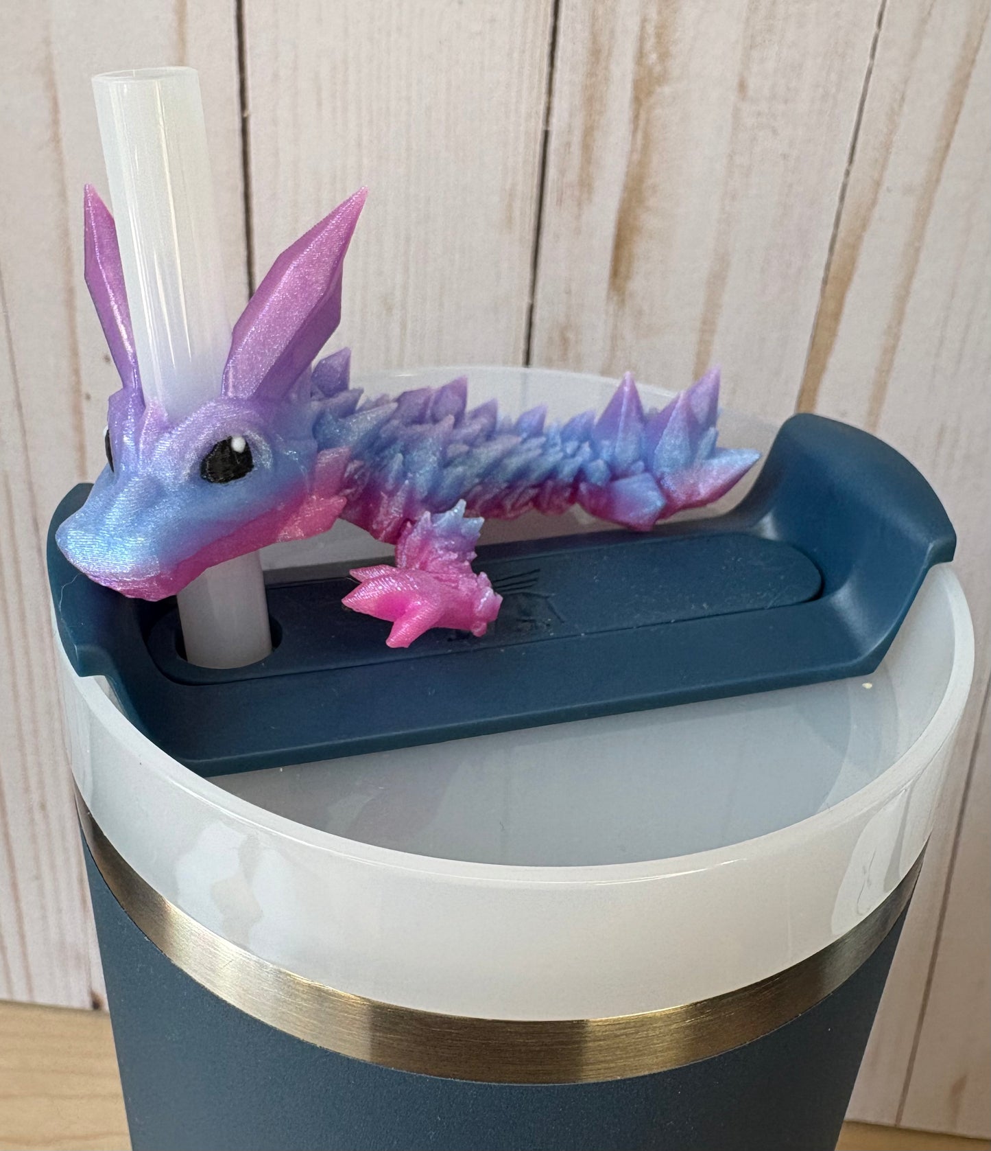 Shimmery Dragon Straw Buddy