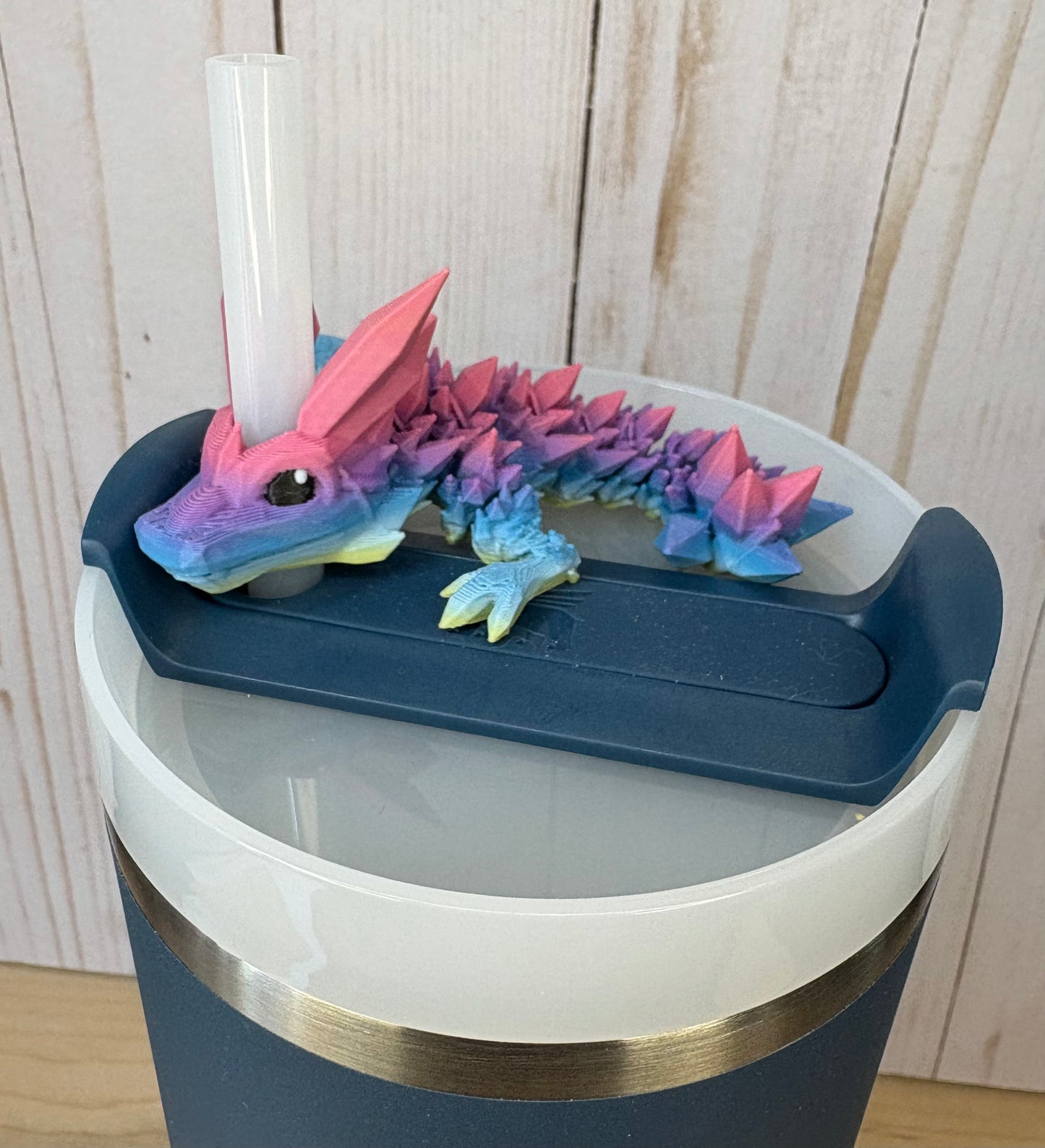 Vibrant Coral Straw Buddy