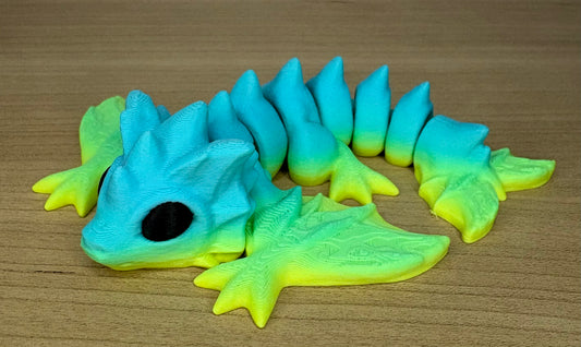 Green/Blue/Yellow Wyvern Dragon