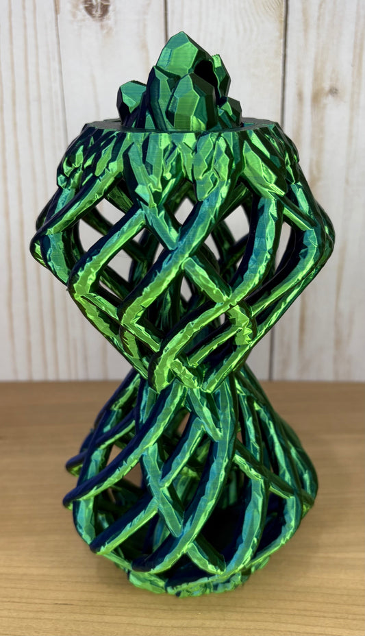 Green/Blue Hourglass Dice Tower