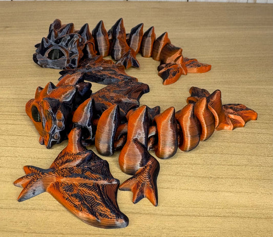 Black/Orange Wyvern Dragon