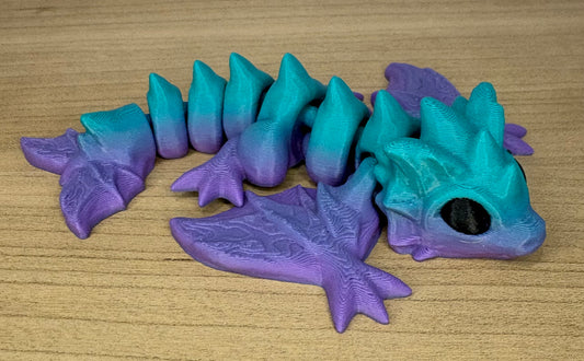 Baby Purple/Teal Wyvern Dragon