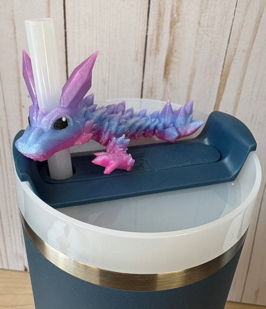 Shimmery Dragon Straw Buddy