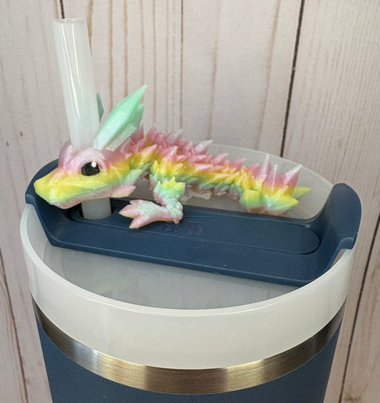 Pastel Dragon Straw Buddy
